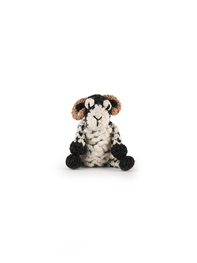 mini swaledale sheep amigurumi crochet pattern